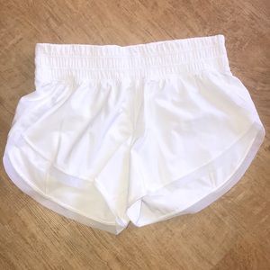 Lululemon WHITE Running Shorts